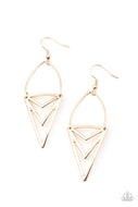 Proceed With Caution - Gold - Paparazzi Accessories