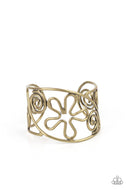 Groovy Sensations - Brass - Paparazzi Accessories