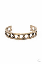 Load image into Gallery viewer, In Over Your METALHEAD - Brass - Paparazzi Accessories