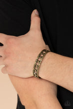 Load image into Gallery viewer, In Over Your METALHEAD - Brass - Paparazzi Accessories