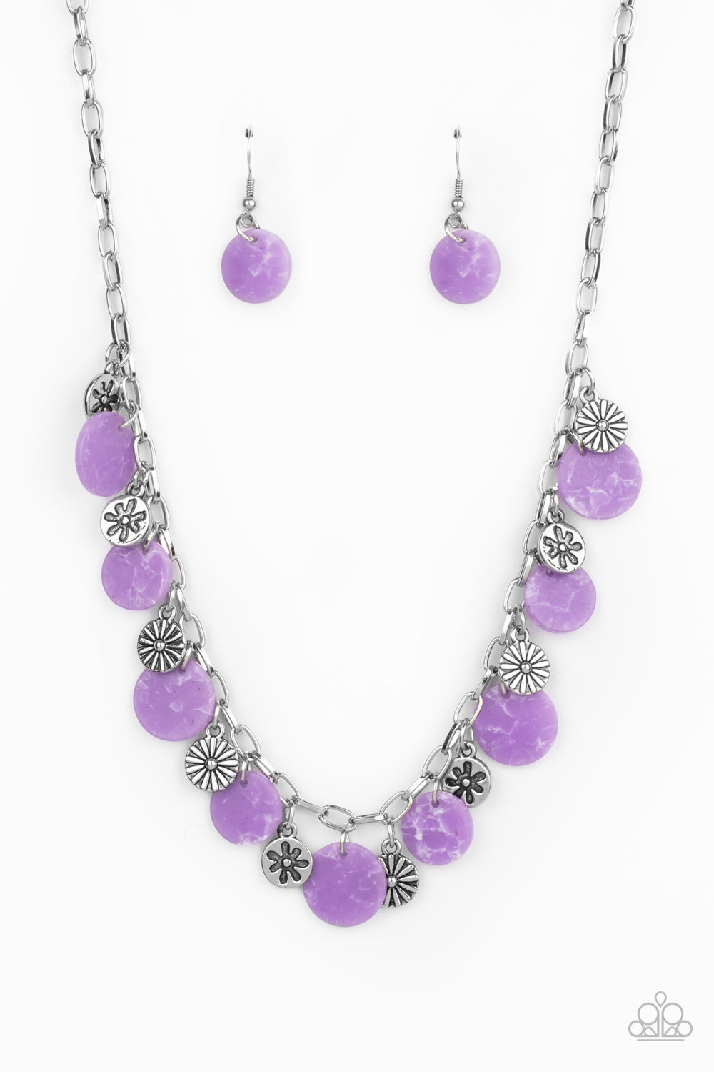 Flower Powered - Purple - Paparazzi Accessories