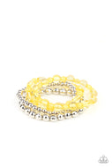Delightfully Disco - Yellow - Paparazzi Accessories
