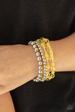 Load image into Gallery viewer, Delightfully Disco - Yellow - Paparazzi Accessories