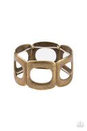 In OVAL Your Head - Brass - Paparazzi Accessories
