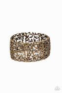 Verdantly Vintage - Brass - Paparazzi Accessories