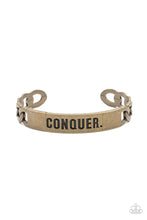 Load image into Gallery viewer, Conquer Your Fears - Brass - Paparazzi Accessories