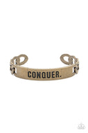 Conquer Your Fears - Brass - Paparazzi Accessories