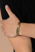 Load image into Gallery viewer, Conquer Your Fears - Brass - Paparazzi Accessories