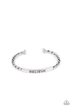 Load image into Gallery viewer, Keep Calm and Believe - Silver - Paparazzi Accessories