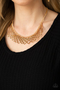 Metro Mirage - Gold - Paparazzi Accessories