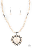 A Heart Of Stone - White - Paparazzi Accessories