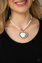Load image into Gallery viewer, A Heart Of Stone - White - Paparazzi Accessories