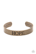 Hope Makes The World Go Round - Brass - Paparazzi Accessories