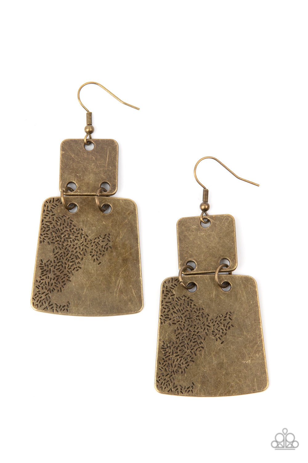Tagging Along - Brass - Paparazzi Accessories