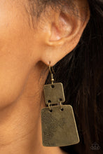 Load image into Gallery viewer, Tagging Along - Brass - Paparazzi Accessories