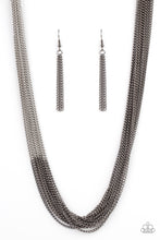 Load image into Gallery viewer, Metallic Merger - Black - Paparazzi Accessories
