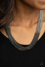 Load image into Gallery viewer, Metallic Merger - Black - Paparazzi Accessories
