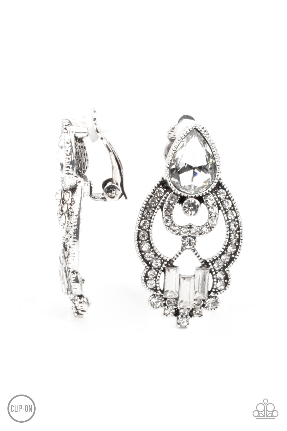 Glamour Gauntlet - White - Paparazzi Accessories
