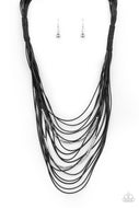 Nice CORD-ination - Black - Paparazzi Accessories