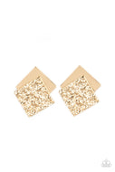 Square With Style - Gold - Paparazzi Accessories