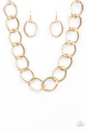 Industrial Intimidation - Gold - Paparazzi Accessories