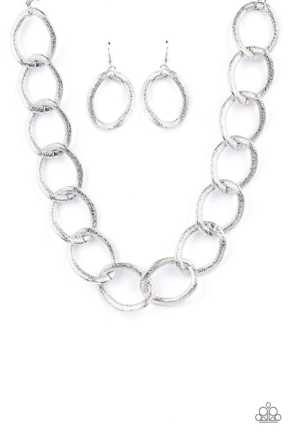 Industrial Intimidation - Silver - Paparazzi Accessories