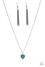 Load image into Gallery viewer, Pitter-Patter, Goes My Heart - Blue - Paparazzi Accessories