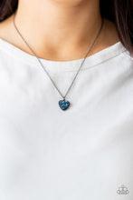 Load image into Gallery viewer, Pitter-Patter, Goes My Heart - Blue - Paparazzi Accessories