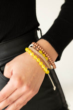 Load image into Gallery viewer, Down HOMESPUN - Yellow - Paparazzi Accessories