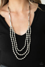 Load image into Gallery viewer, Beaded Beacon - Silver - Paparazzi Accessories