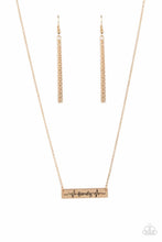 Load image into Gallery viewer, Living The Mom Life - Gold - Paparazzi Accessories