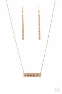 Living The Mom Life - Gold - Paparazzi Accessories