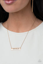 Load image into Gallery viewer, Living The Mom Life - Gold - Paparazzi Accessories