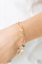 Load image into Gallery viewer, Stars and Sparks - Gold - Paparazzi Accessories