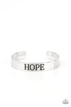 Load image into Gallery viewer, Hope Makes The World Go Round - Silver - Paparazzi Accessories