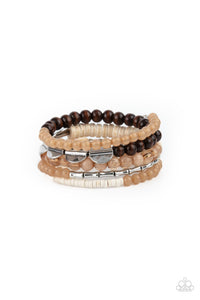 Free-Spirited Spiral - Brown - Paparazzi Accessories