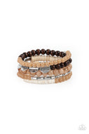 Free-Spirited Spiral - Brown - Paparazzi Accessories