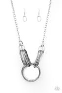 Lip Sync Links - Silver - Paparazzi Accessories
