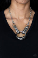 Load image into Gallery viewer, Lip Sync Links - Silver - Paparazzi Accessories
