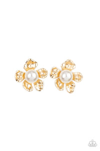 Apple Blossom Pearls - Gold - Paparazzi Accessories