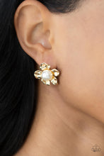 Load image into Gallery viewer, Apple Blossom Pearls - Gold - Paparazzi Accessories