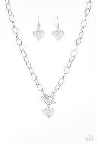 Harvard Hearts - White - Paparazzi Accessories