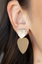 Load image into Gallery viewer, Heart-Racing Refinement - Gold - Paparazzi Accessories