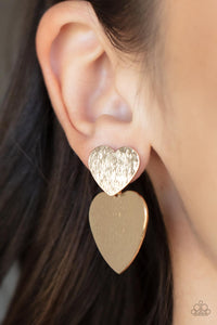 Heart-Racing Refinement - Gold - Paparazzi Accessories