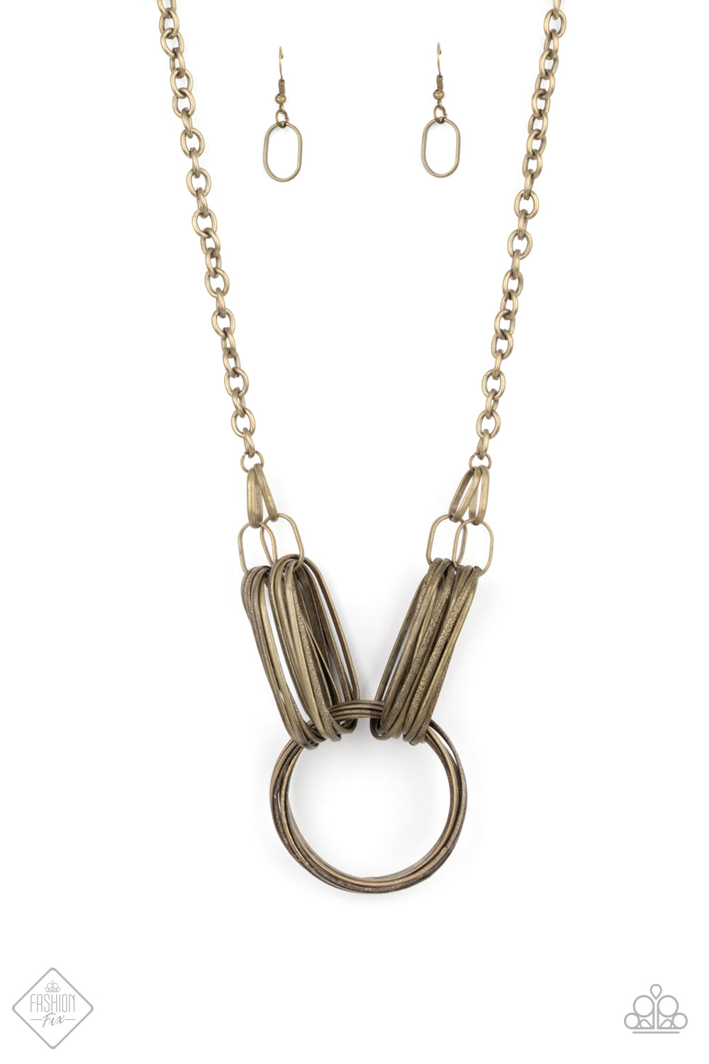 Lip Sync Links - Brass - Paparazzi Accessories
