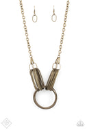Lip Sync Links - Brass - Paparazzi Accessories