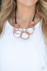 Spiraling Out of COUTURE - Copper - Paparazzi Accessories