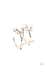 Load image into Gallery viewer, Full Out Flutter - Gold - Paparazzi Accessories