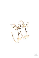 Full Out Flutter - Gold - Paparazzi Accessories