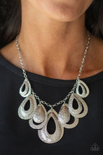 Load image into Gallery viewer, Teardrop Tempest - Silver - Paparazzi Accessories